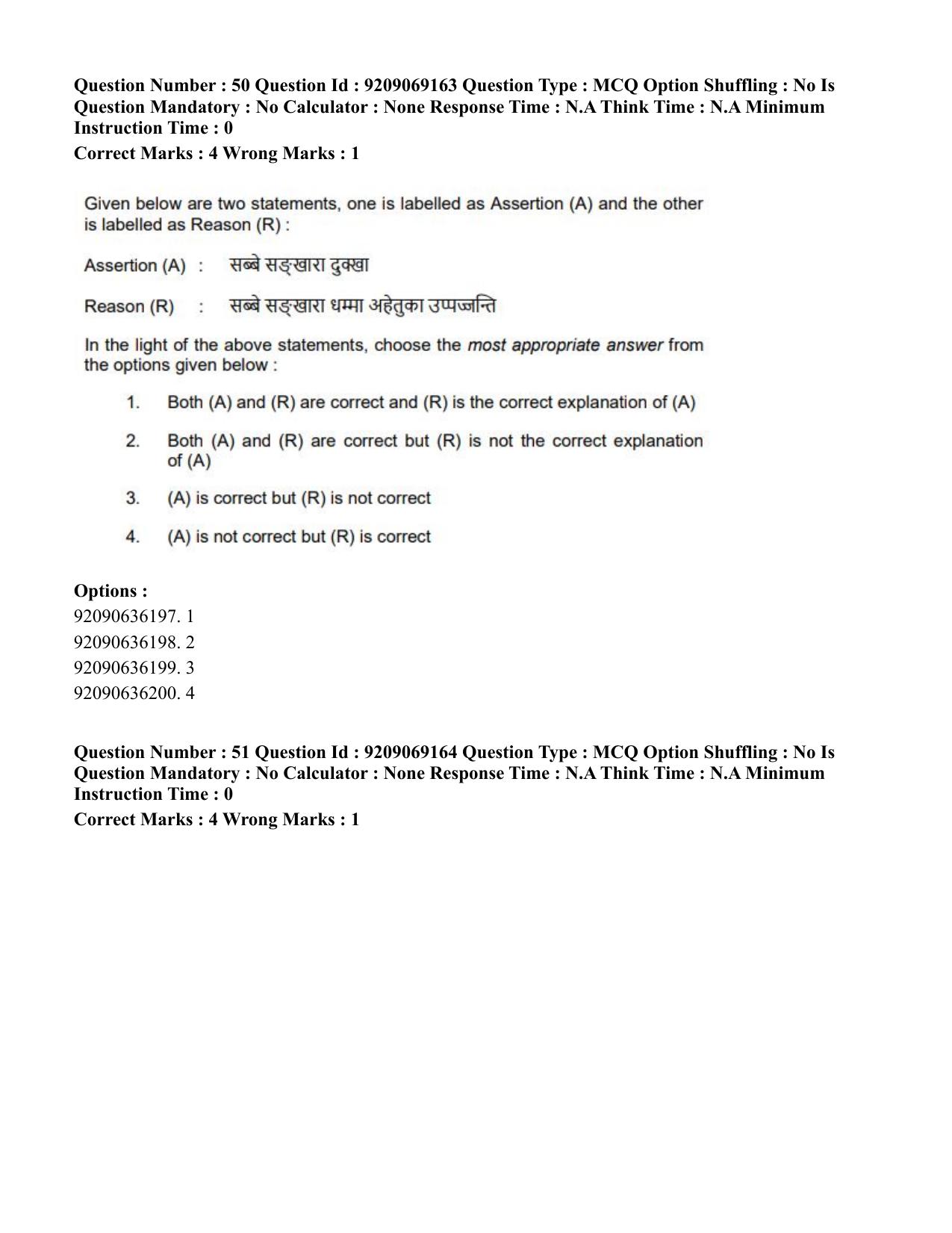 CUET PG 2023: LAQP28 – Pali (Eng.)-Shift 3 (08-06-2023) Question Paper - Page 55