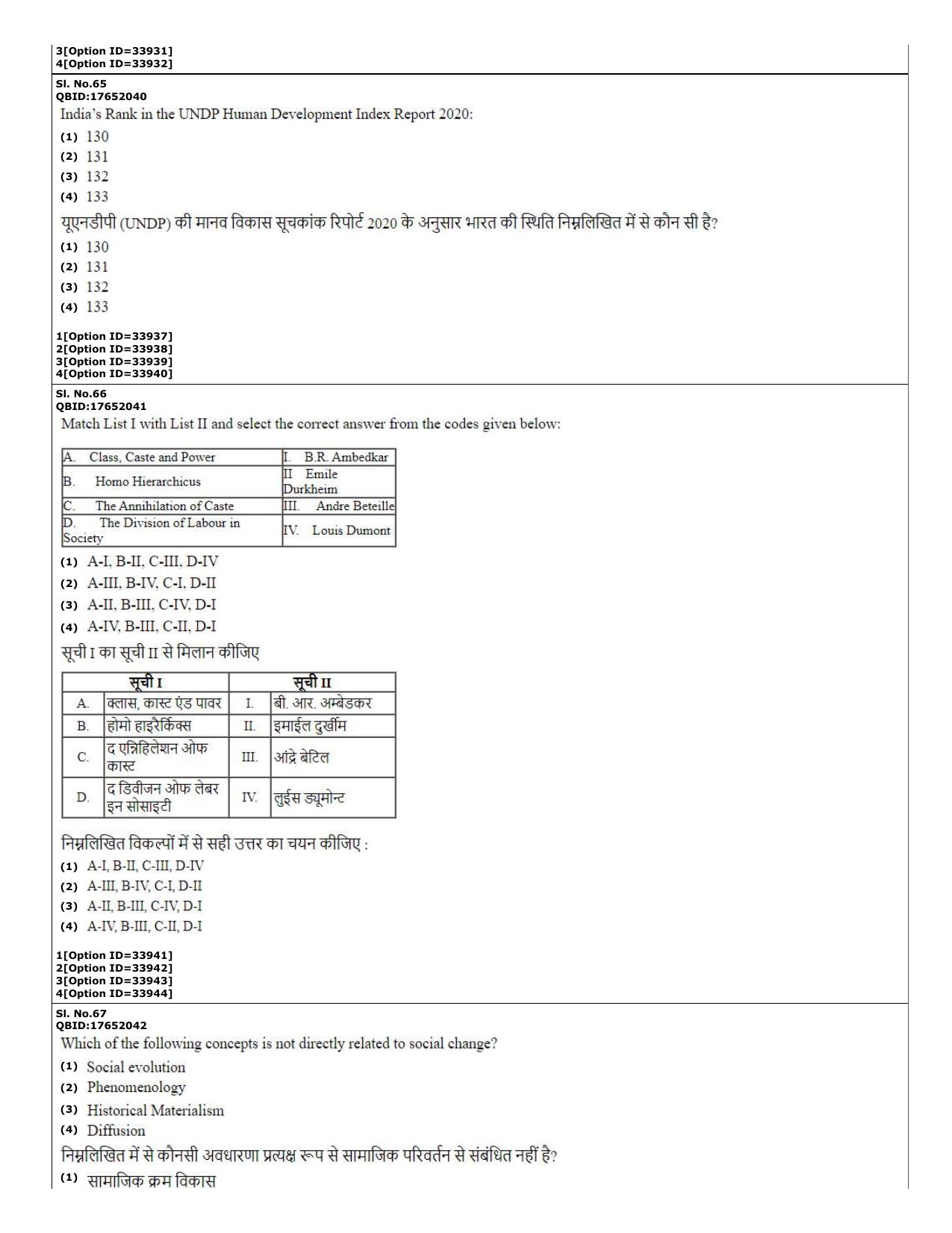 CUET (PG) 2022: PGQP-79 Dev. and Labour studies (10-09-2022) Question Paper - Page 24