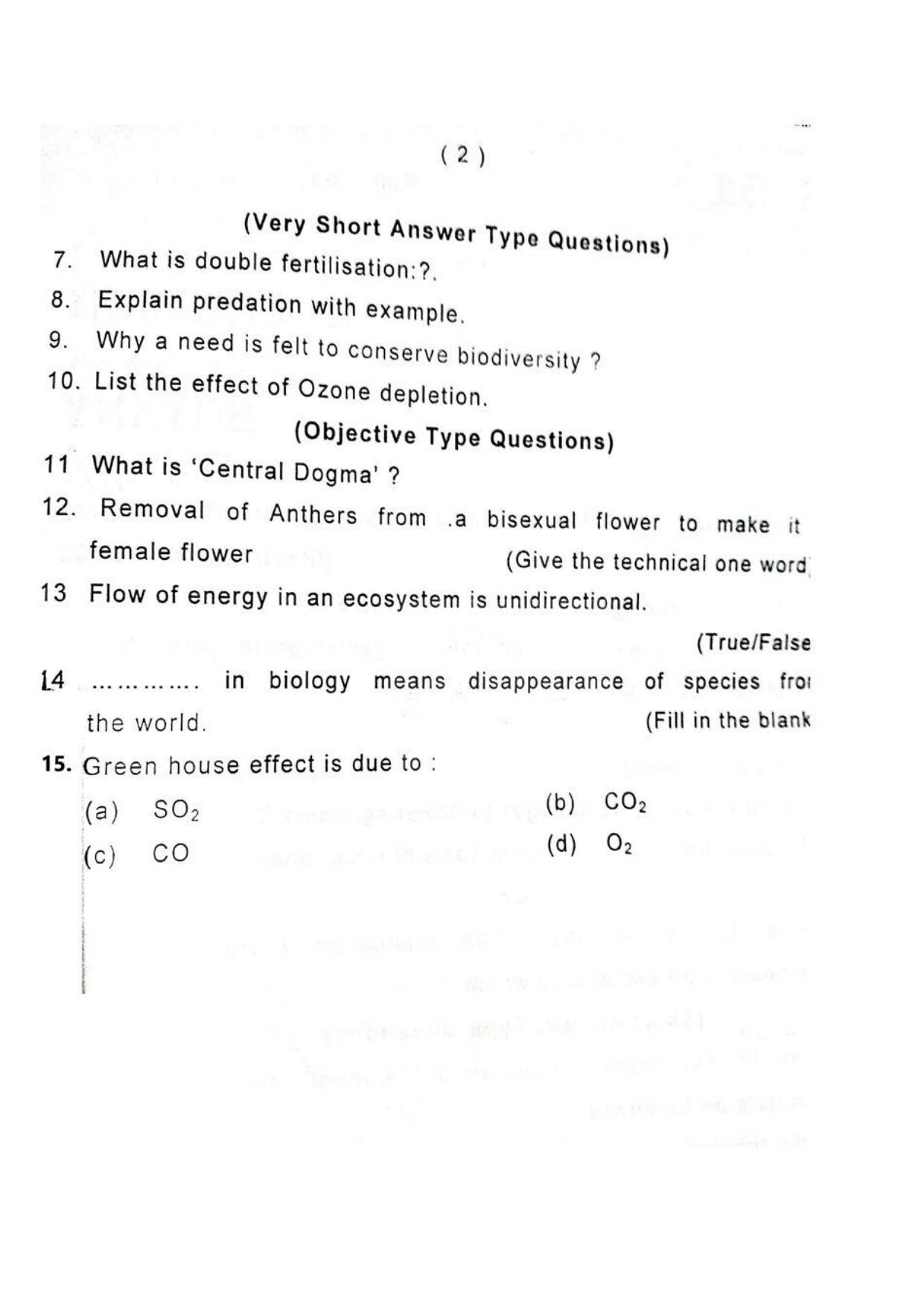 JKBOSE Class 12 Biology-Botany Question Papers 2012 (34019-A) - Page 2