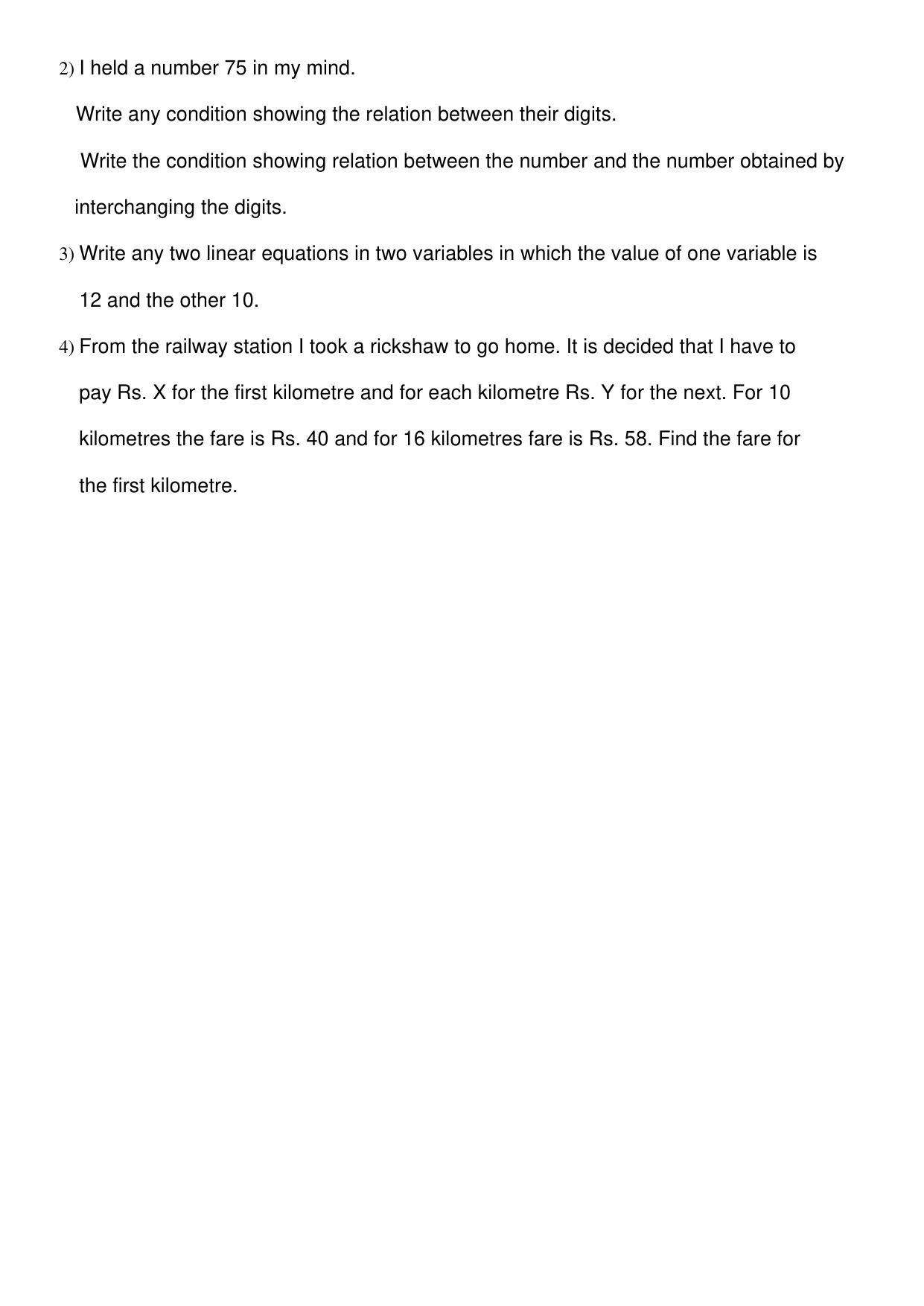 Maharashtra Board Class 10 Mathematics Part I (English Medium) 2023 Question Bank - Page 8