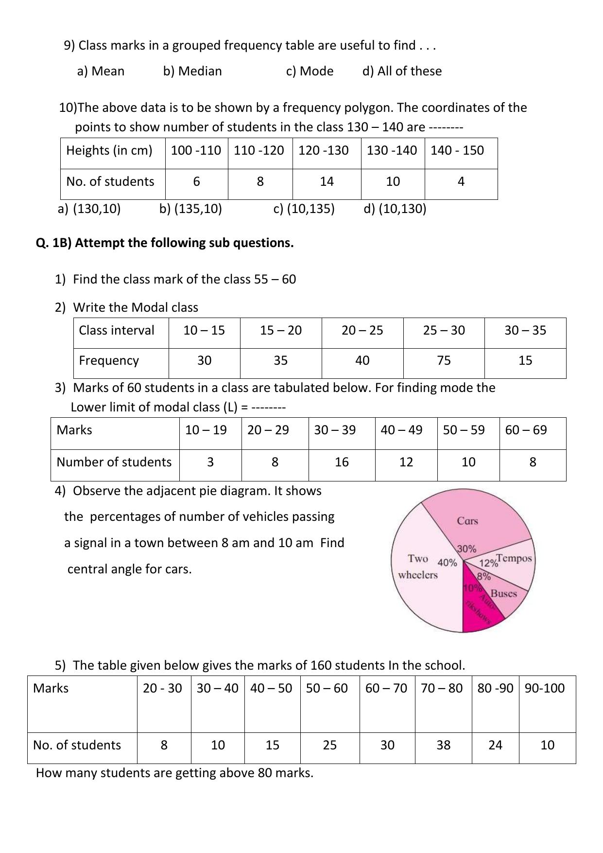 Maharashtra Board Class 10 Mathematics Part I (English Medium) 2023 Question Bank - Page 31