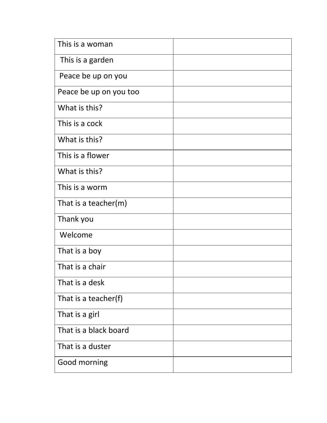 Worksheet for Class 4 Arabic Assignment 2 - Page 8