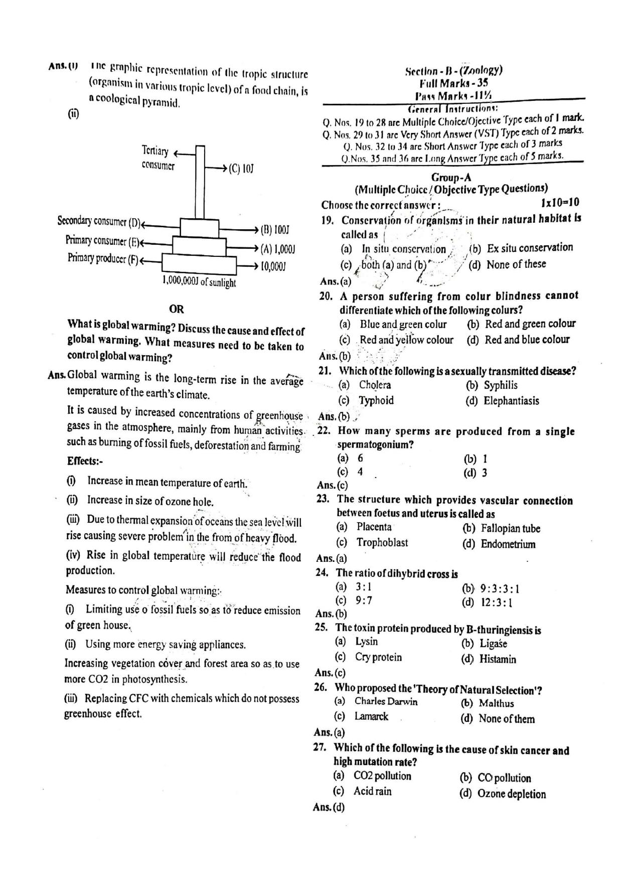 JAC Class 12 2020 Biology Question Paper - Page 3