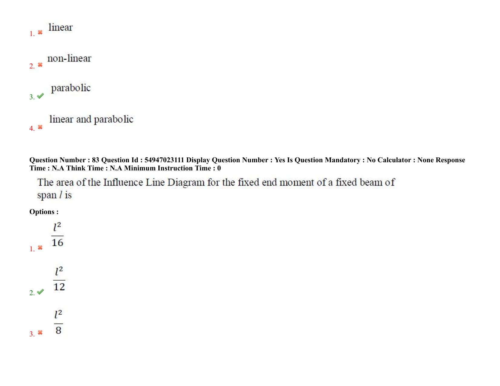 AP RCET 2022: Civil Engineering - 17/10/2022 (Monday) Session-I Question Paper With keys - Page 60