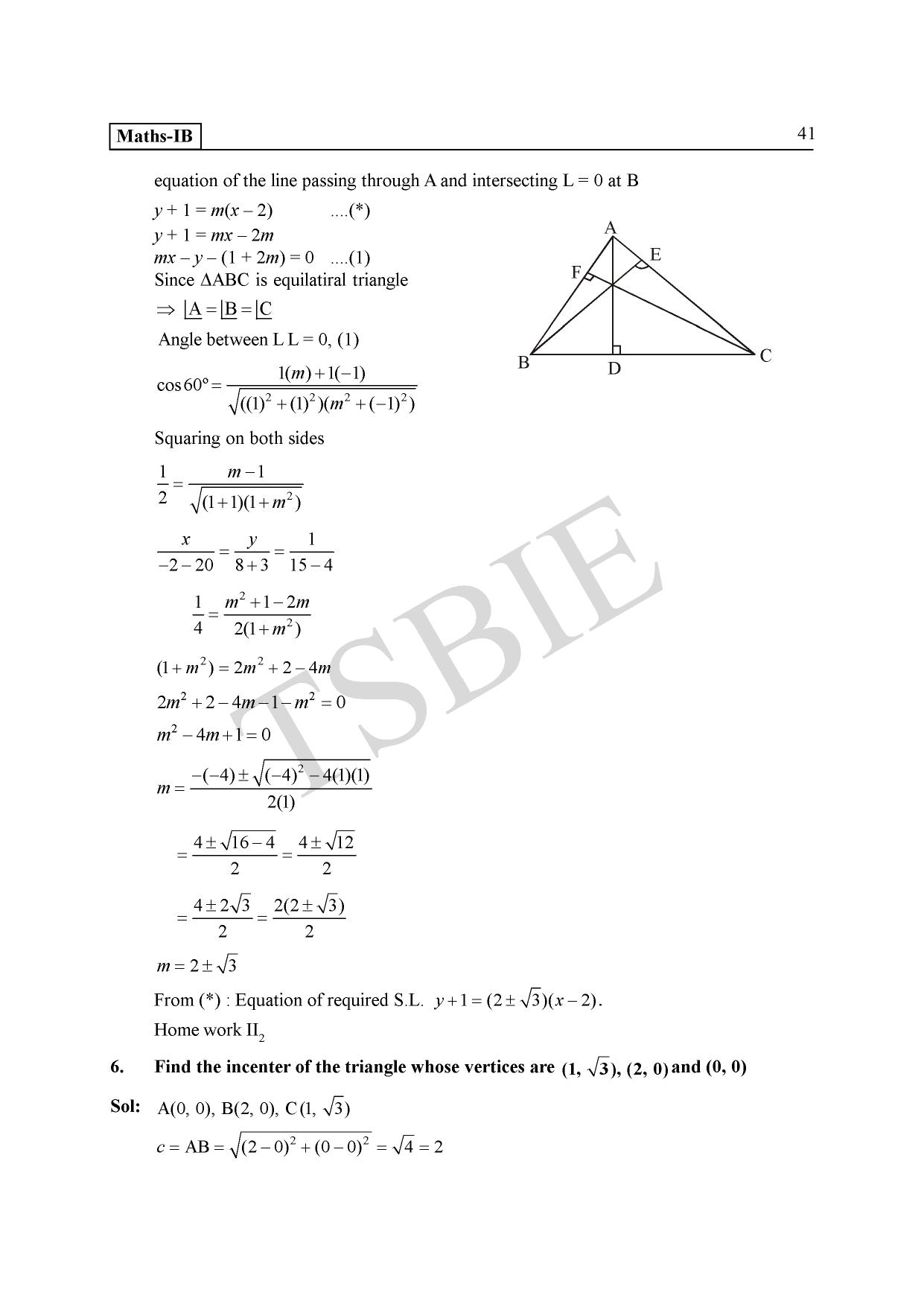TS SCERT Inter 1st Year Maths IB Path 1 (Telugu Medium) Text Book - Page 45