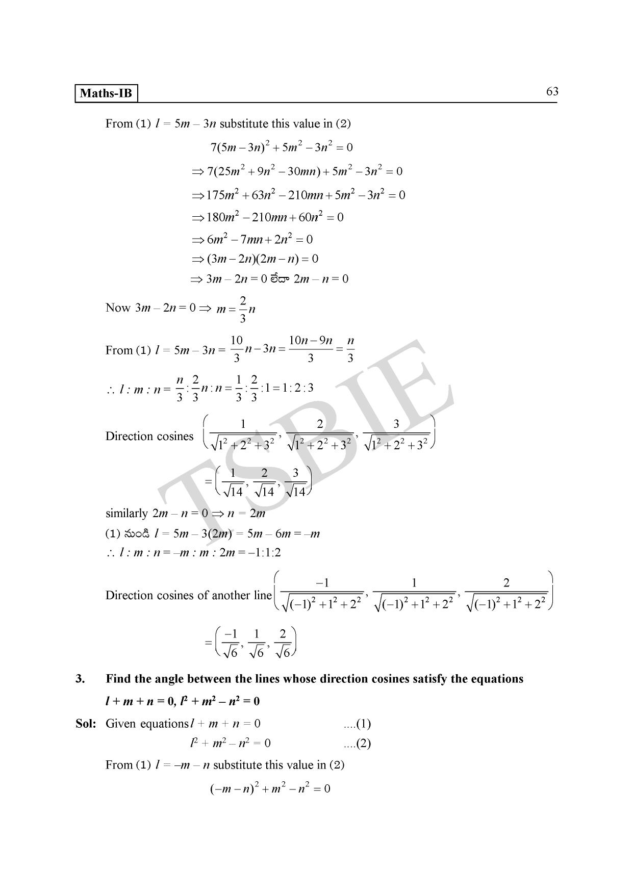 TS SCERT Inter 1st Year Maths IB Path 1 (Telugu Medium) Text Book - Page 67