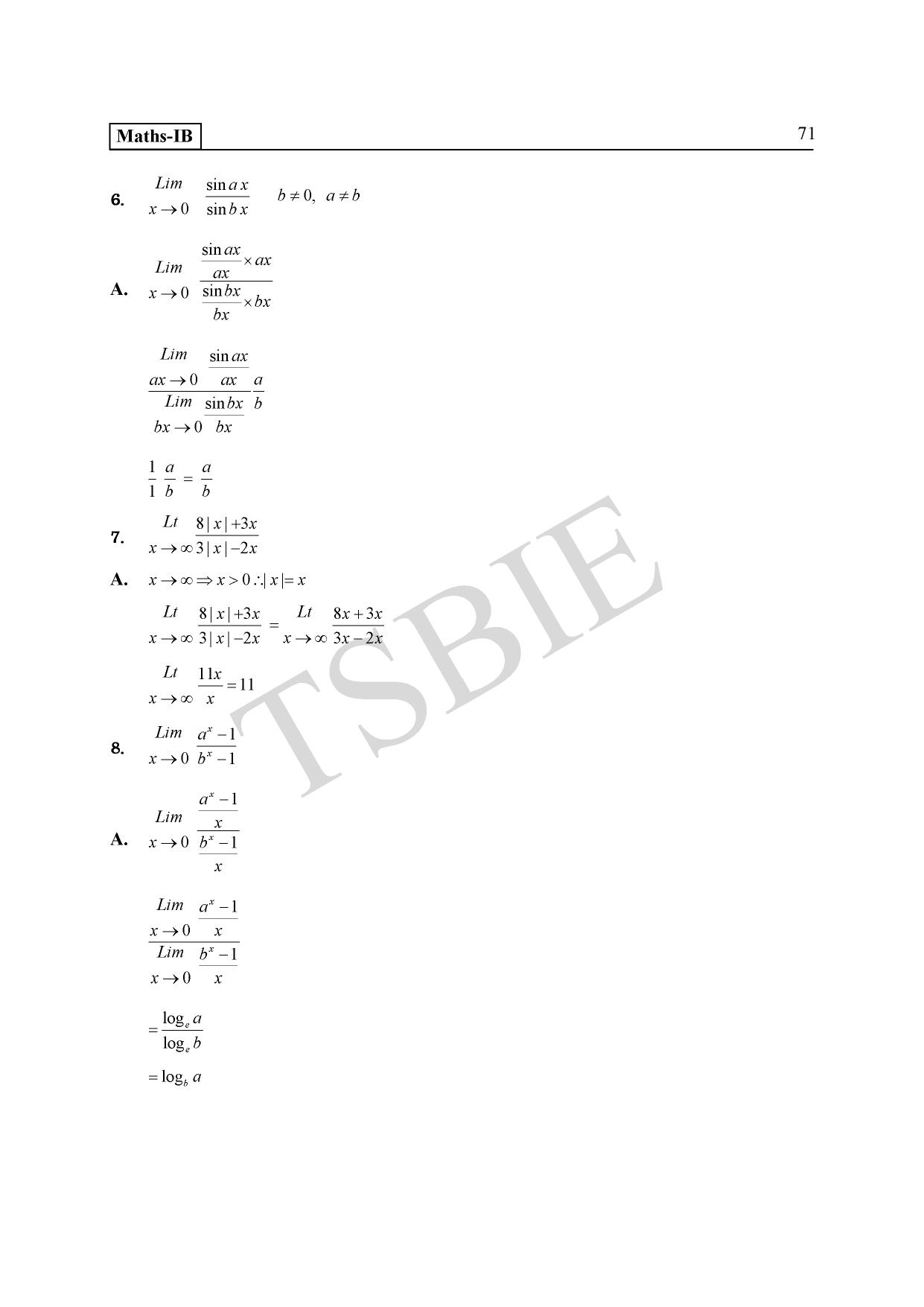 TS SCERT Inter 1st Year Maths IB Path 1 (Telugu Medium) Text Book - Page 75