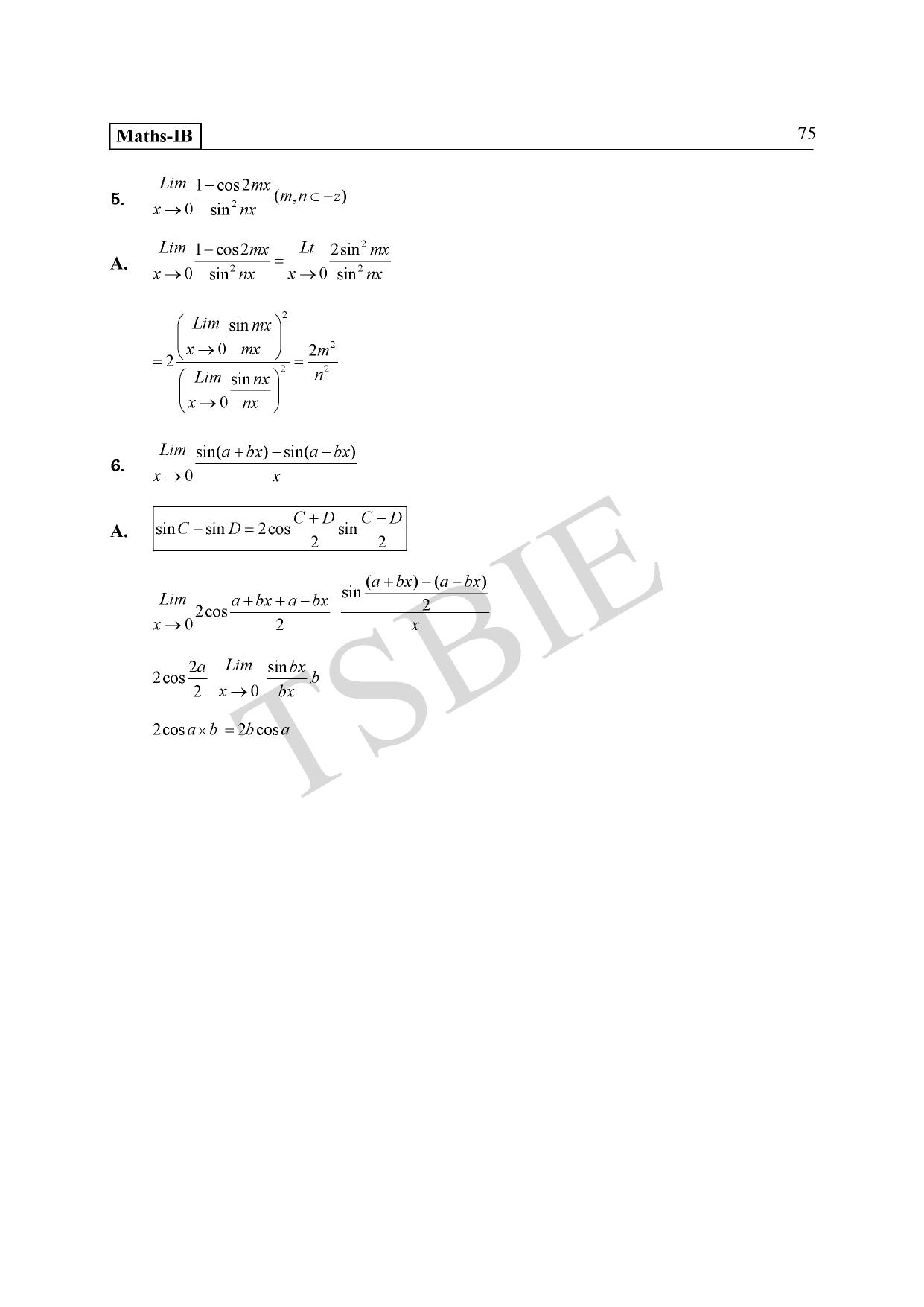 TS SCERT Inter 1st Year Maths IB Path 1 (Telugu Medium) Text Book - Page 79
