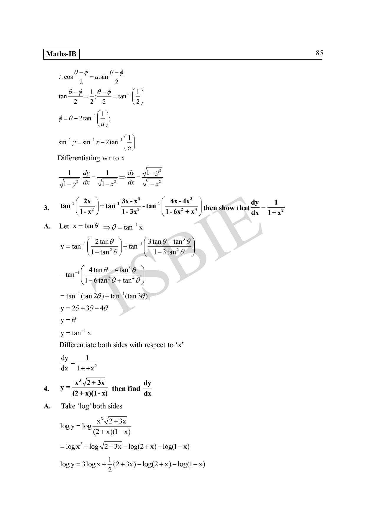 TS SCERT Inter 1st Year Maths IB Path 1 (Telugu Medium) Text Book - Page 89