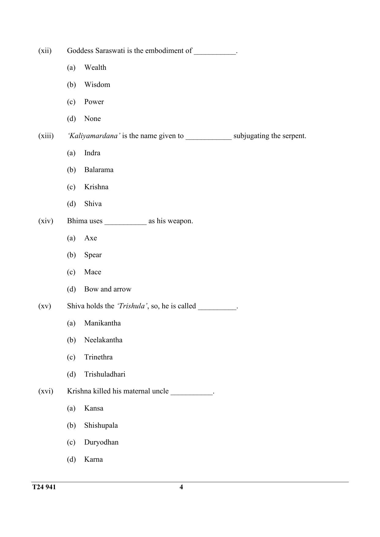 ICSE Class 10 INDIAN DANCE 2024 Question Paper - Page 4