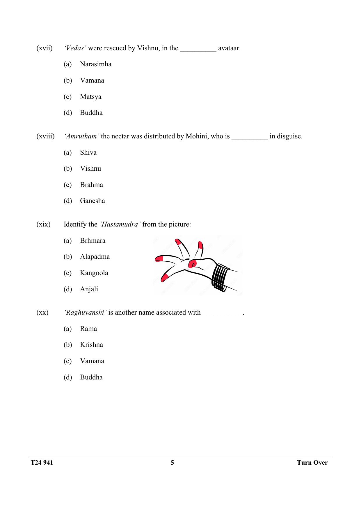 ICSE Class 10 INDIAN DANCE 2024 Question Paper - Page 5