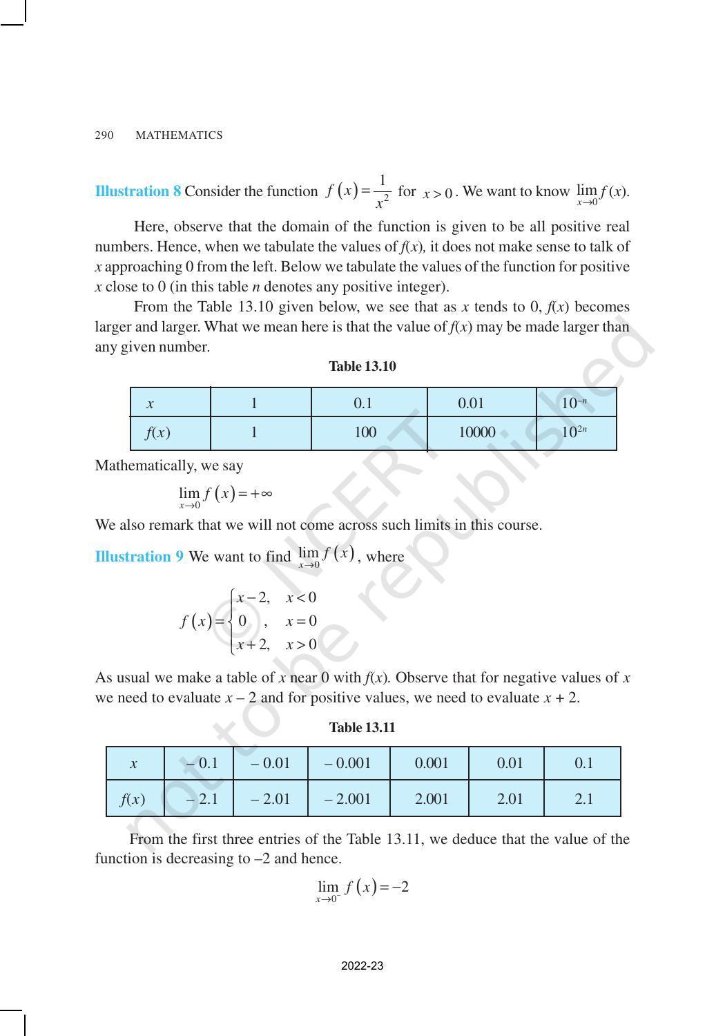 NCERT Book for Class 11 Maths Chapter 13 Limits and Derivatives - Page 10