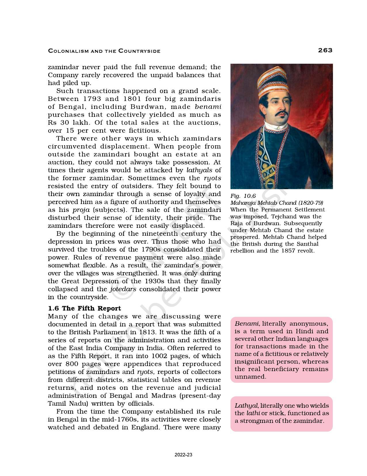 NCERT Book for Class 12 History (Part-II) Chapter 10 Colonialism and the Countryside - Page 7