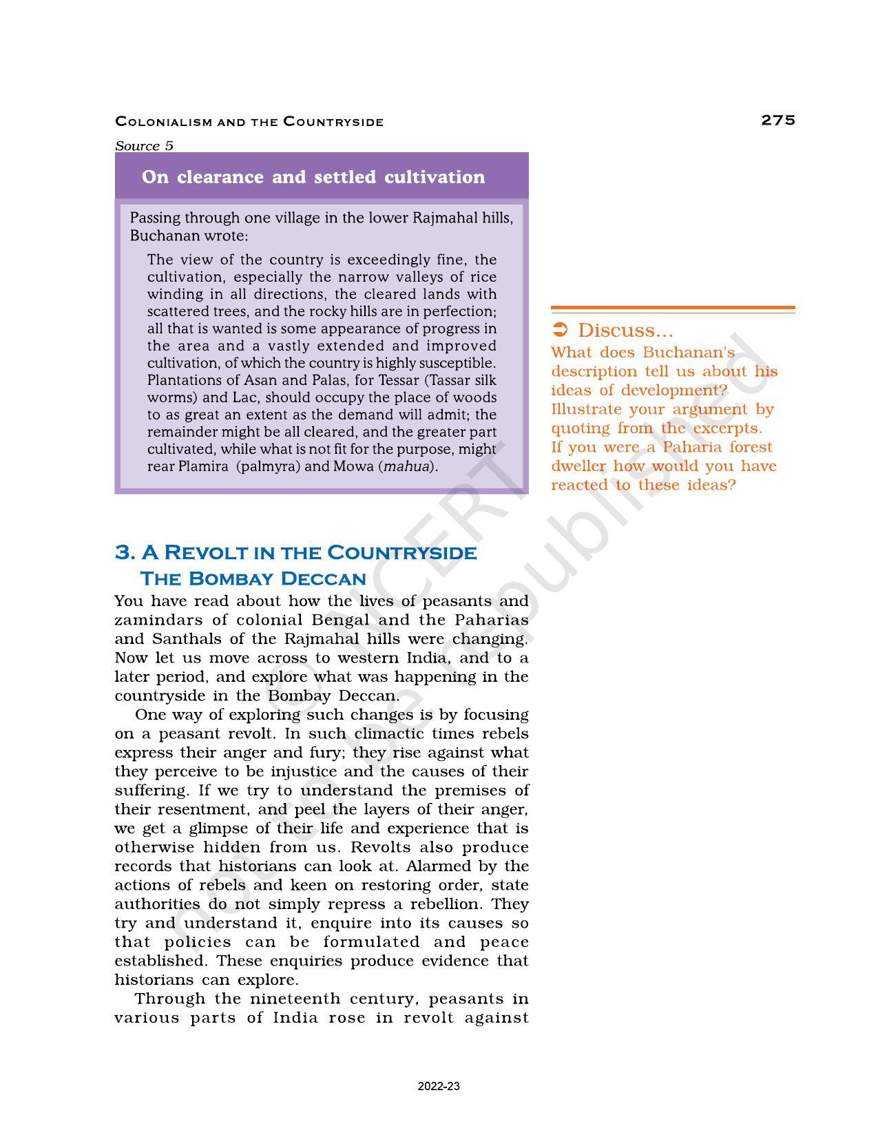 NCERT Book for Class 12 History (Part-II) Chapter 10 Colonialism and the Countryside - Page 19