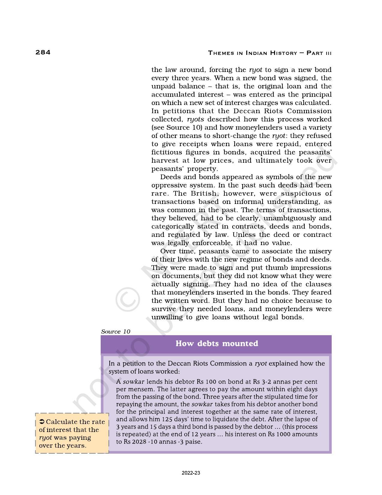 NCERT Book for Class 12 History (Part-II) Chapter 10 Colonialism and the Countryside - Page 28