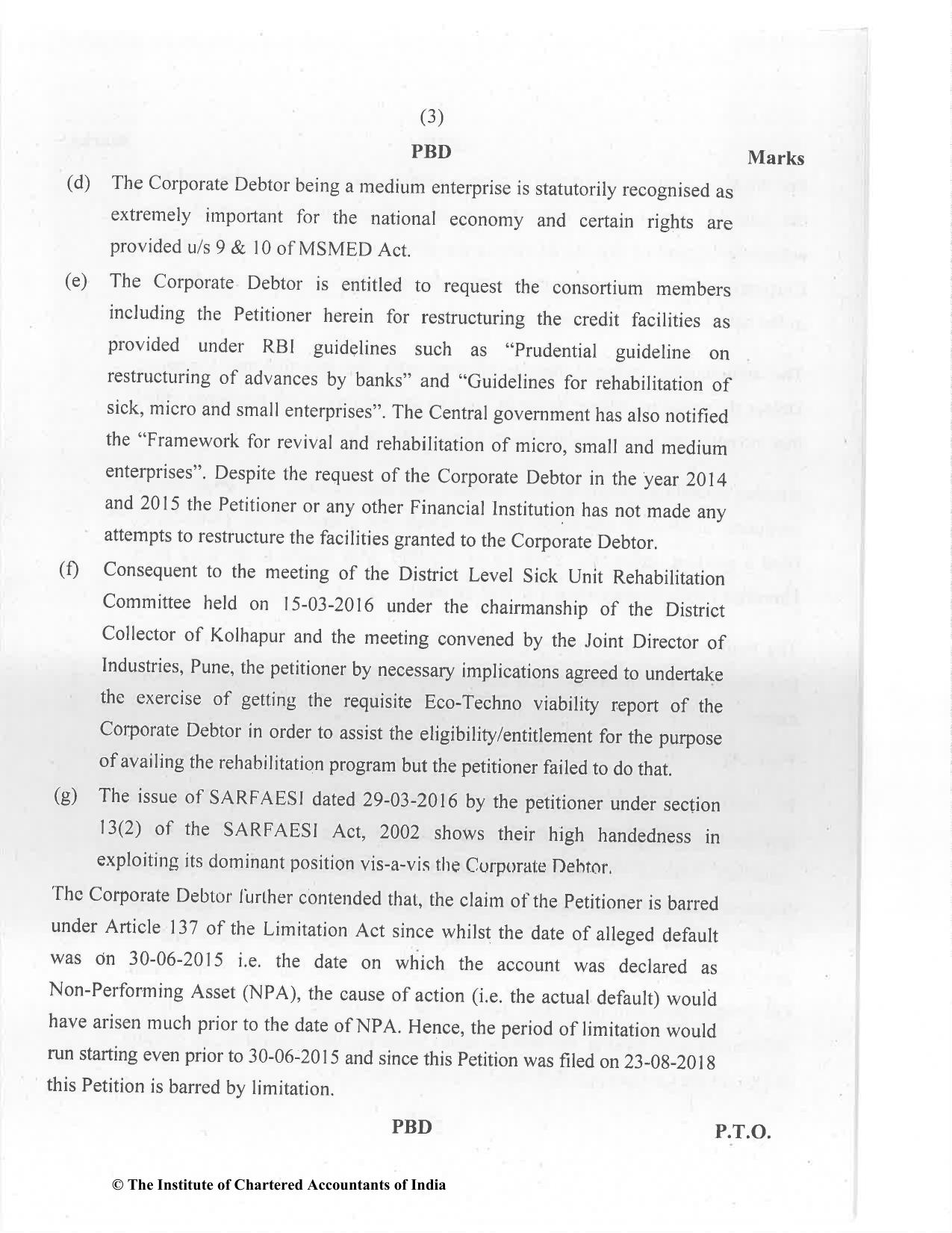 CA Final Jan 2021 Question Paper - Paper 6D – Economic Laws - Page 3