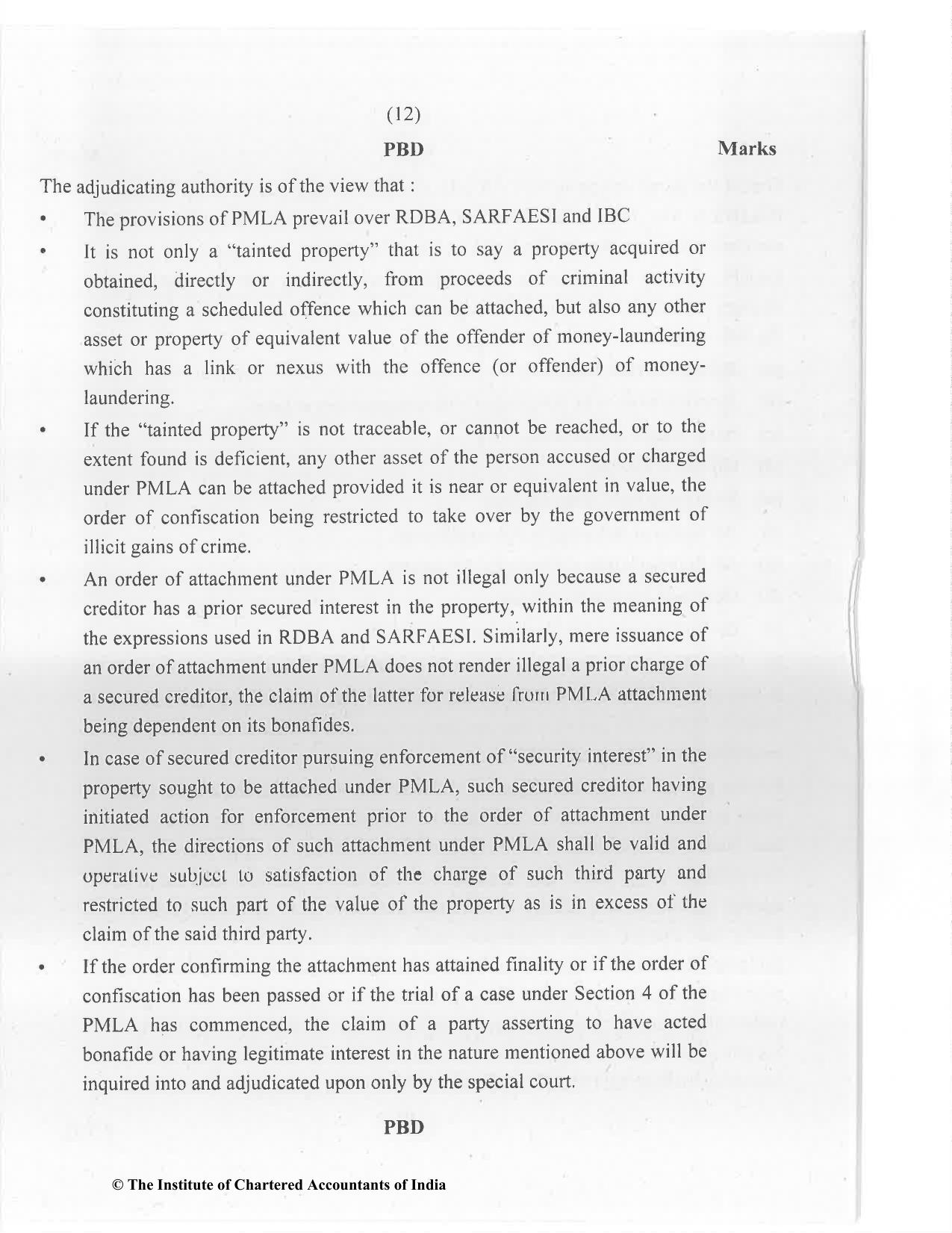 CA Final Jan 2021 Question Paper - Paper 6D – Economic Laws - Page 12