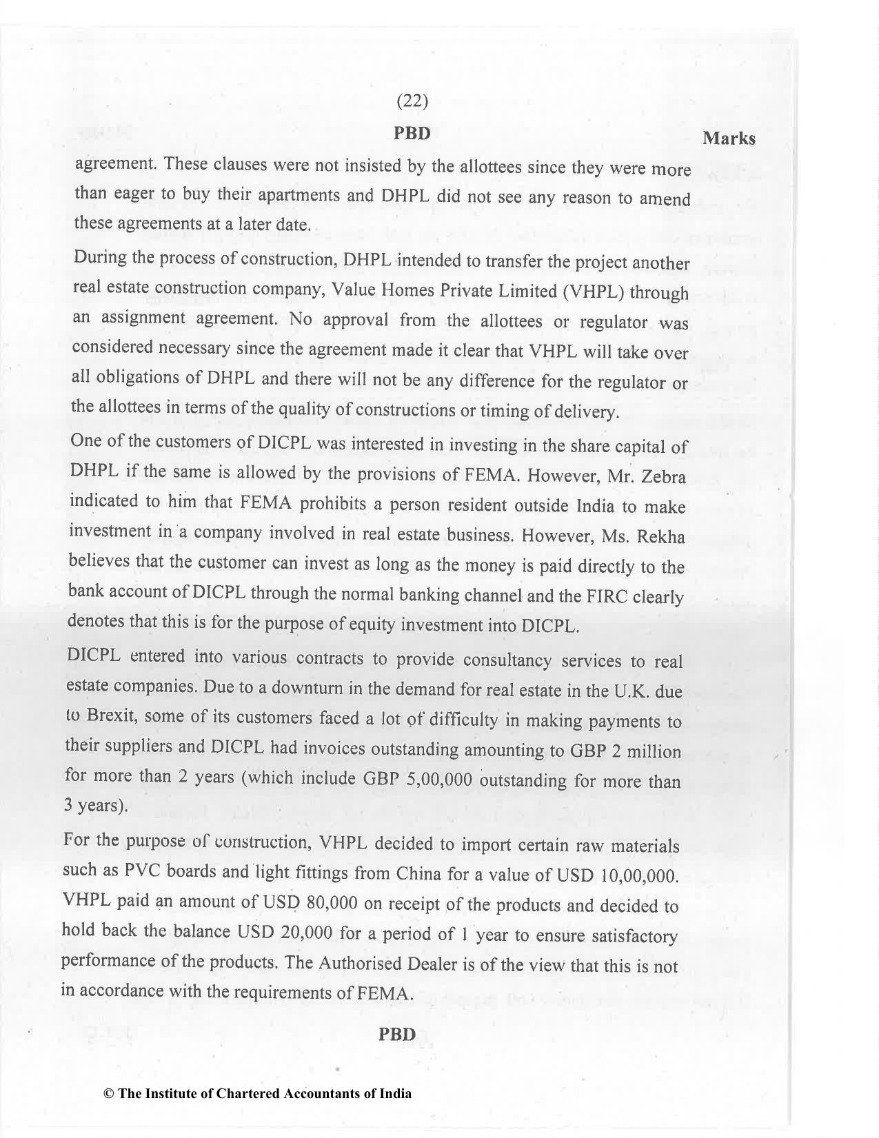 CA Final Jan 2021 Question Paper - Paper 6D – Economic Laws - Page 22