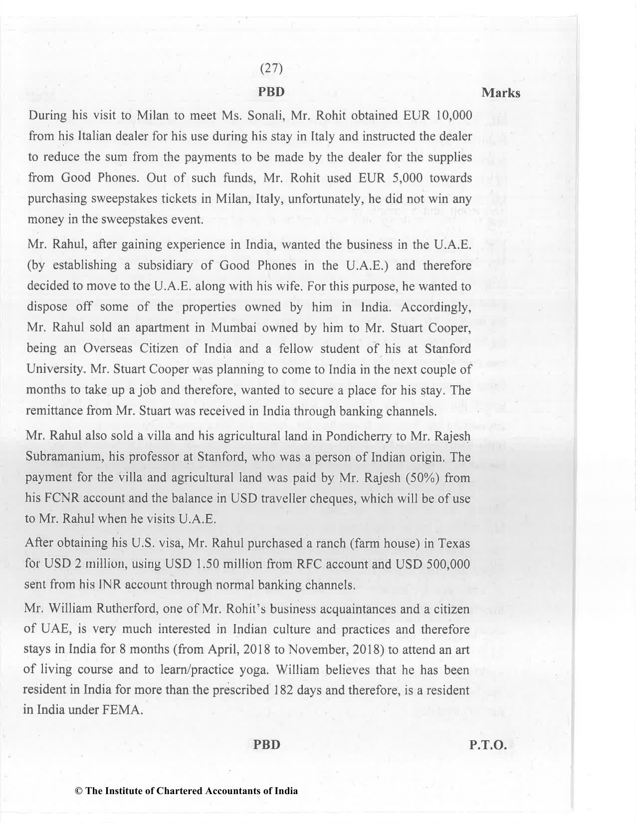 CA Final Jan 2021 Question Paper - Paper 6D – Economic Laws - Page 27