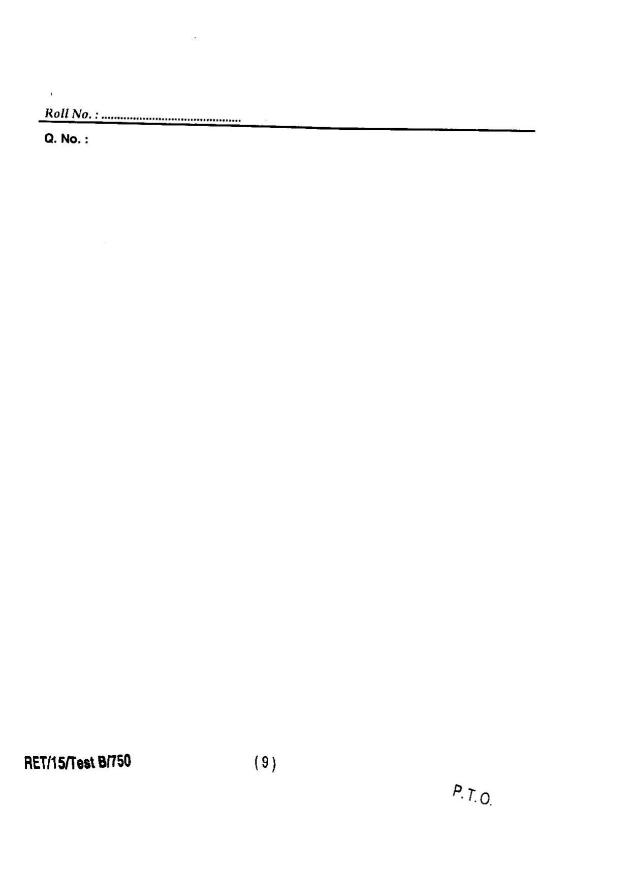 BHU RET SOIL SCIENCE & AGRICULTURAL CHEMISTRY 2015 Question Paper - Page 11