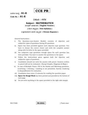 Karnataka SSLC Maths - ENGLISH (81-E-CCE-PR_m1) (Supplementary) June 2016 Question Paper