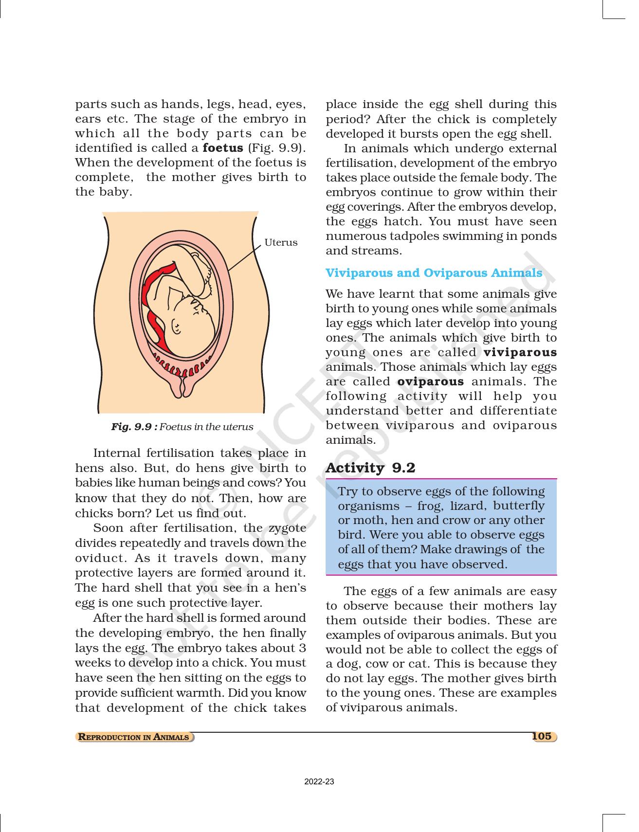 NCERT Book for Class 8 Science Chapter 9 Reproduction in Animals - Page 6