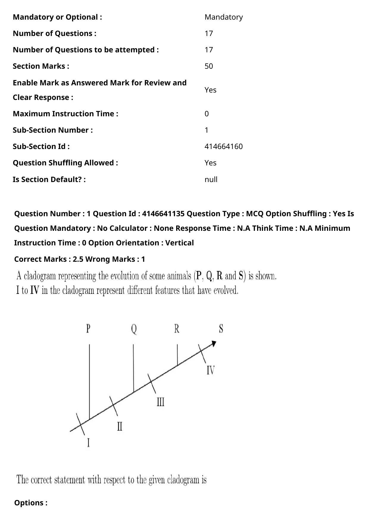 NEST 2023 Shift 1 Question Paper with Answer Keys - Page 3