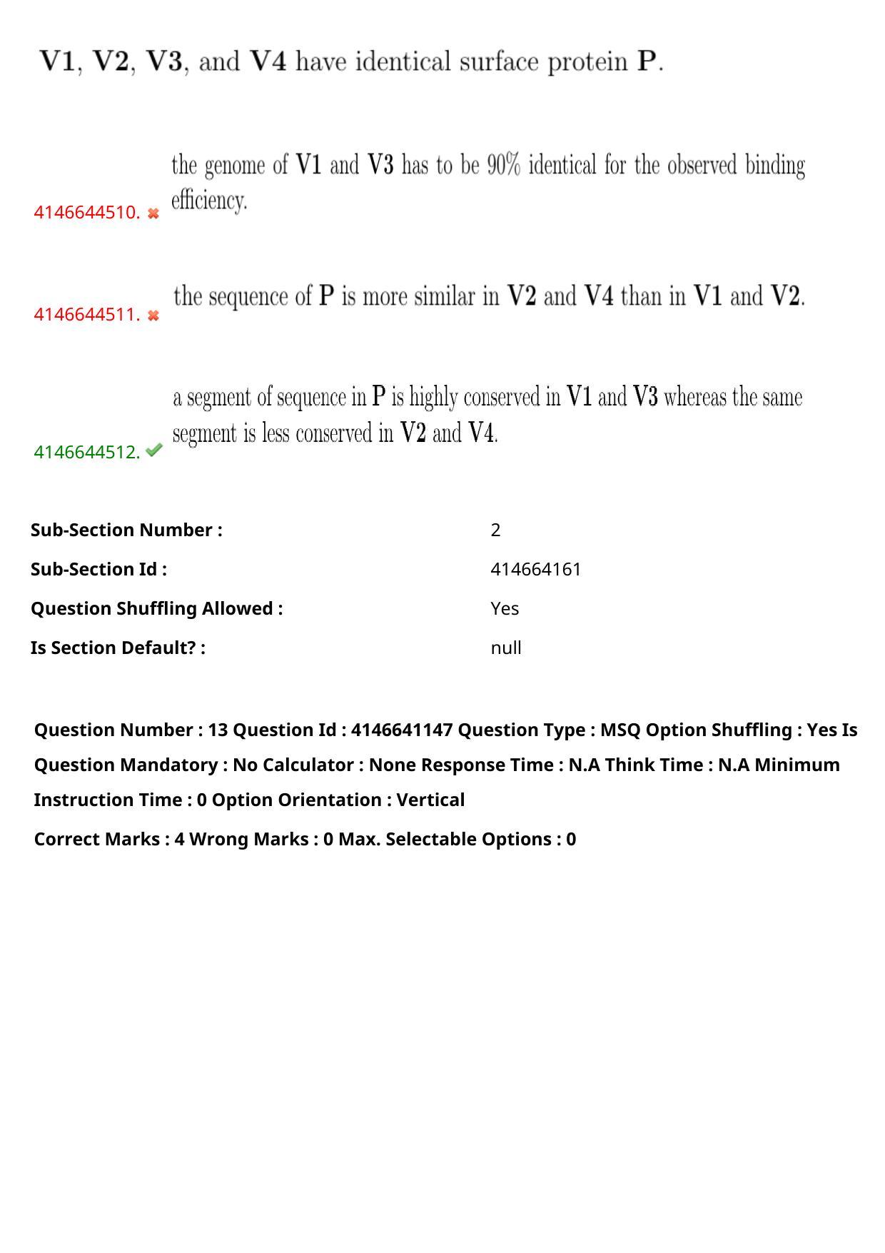NEST 2023 Shift 1 Question Paper with Answer Keys - Page 14