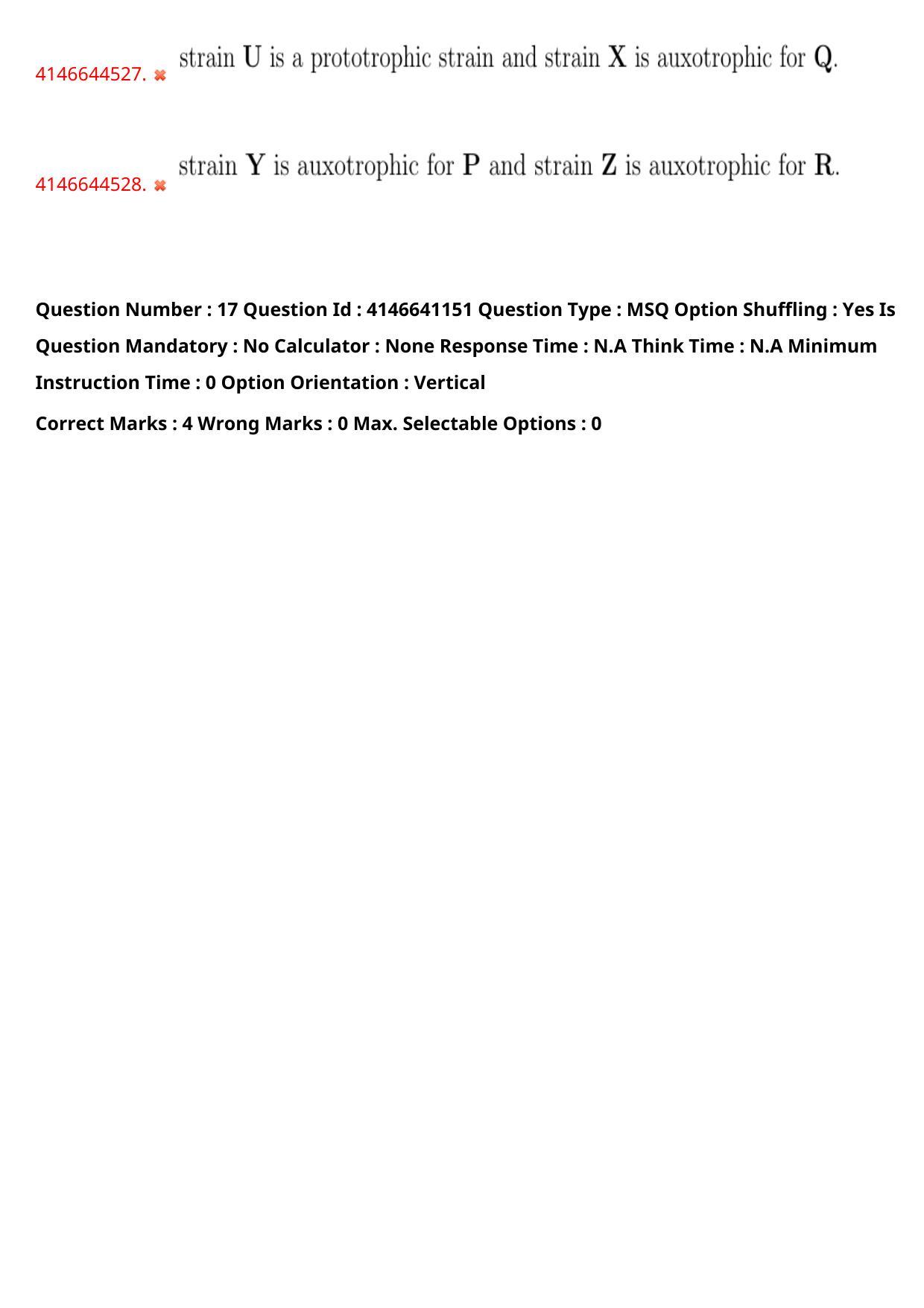 NEST 2023 Shift 1 Question Paper with Answer Keys - Page 20