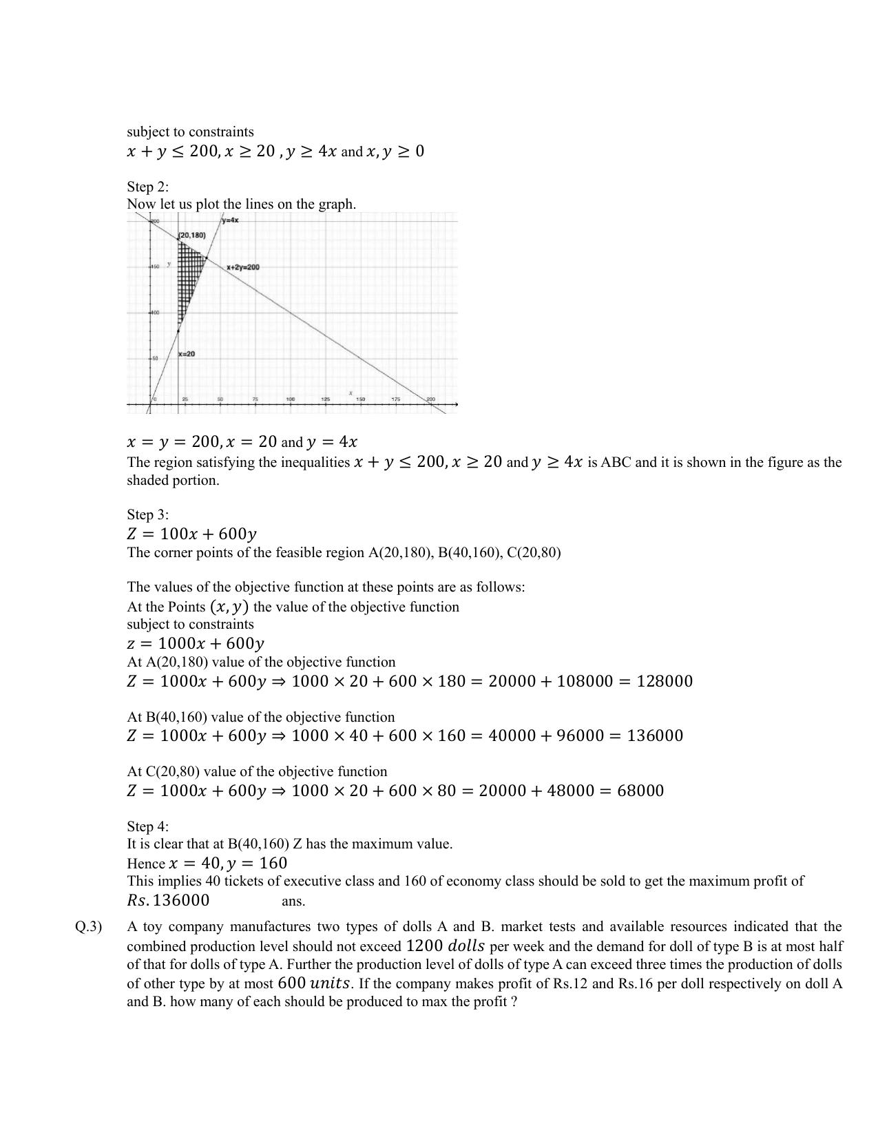 CBSE Class 12 Maths Linear Programming Assignment 3 - Page 2
