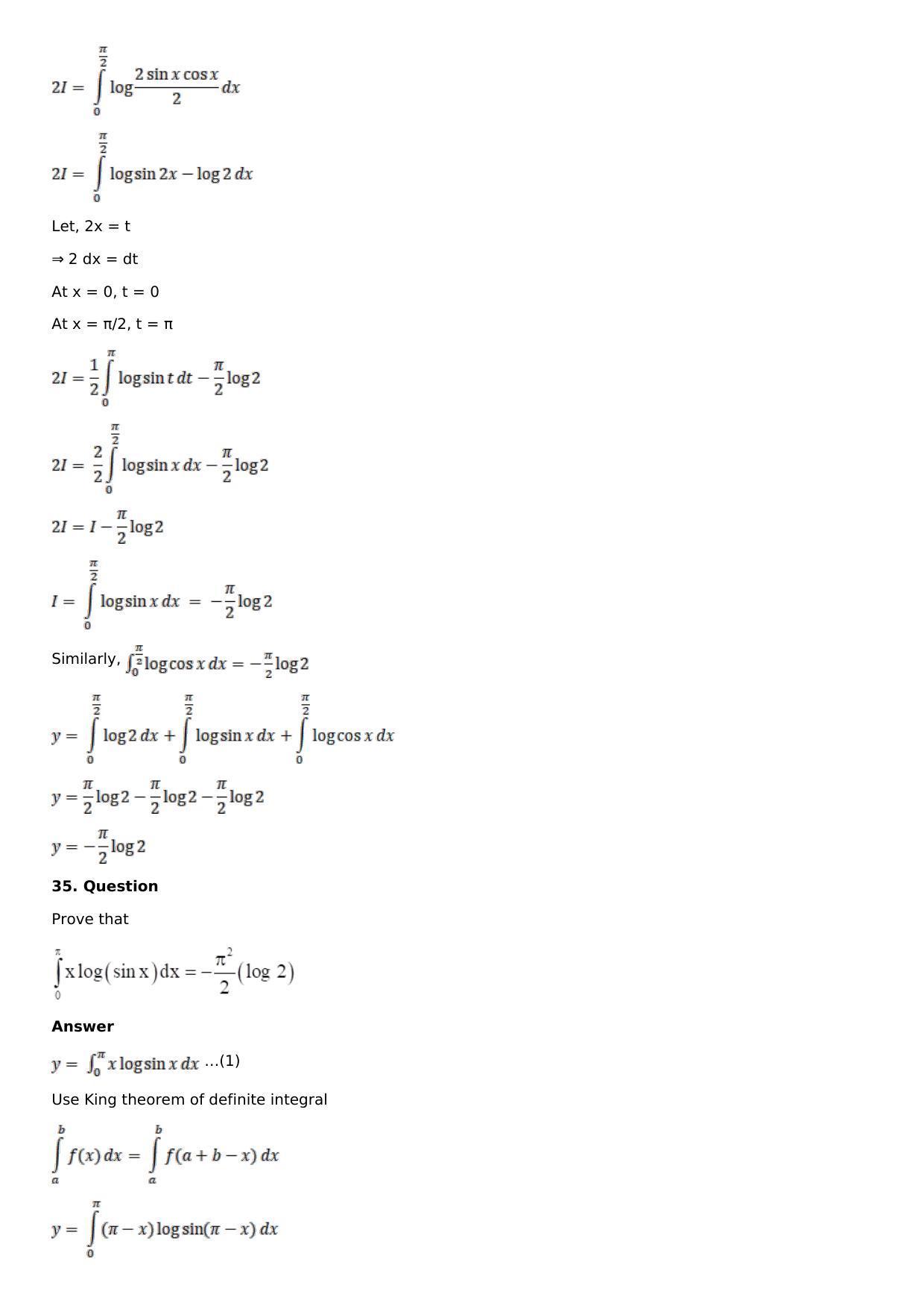 Chapter 16: Definite Integrals Solutions: RS Aggarwal Class 12 Solutions - Page 90