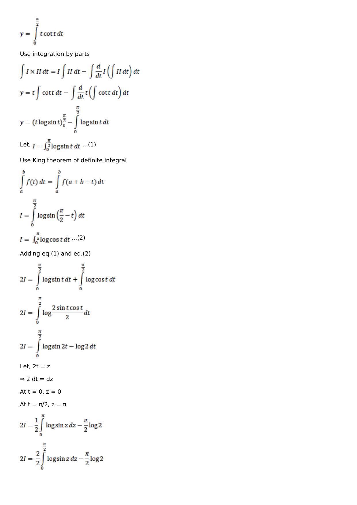Chapter 16: Definite Integrals Solutions: RS Aggarwal Class 12 Solutions - Page 101