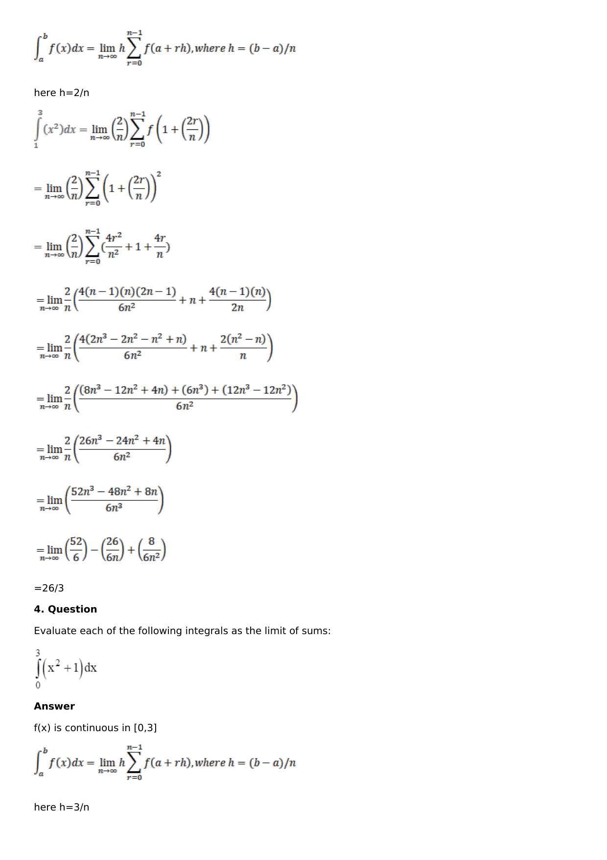 Chapter 16: Definite Integrals Solutions: RS Aggarwal Class 12 Solutions - Page 112