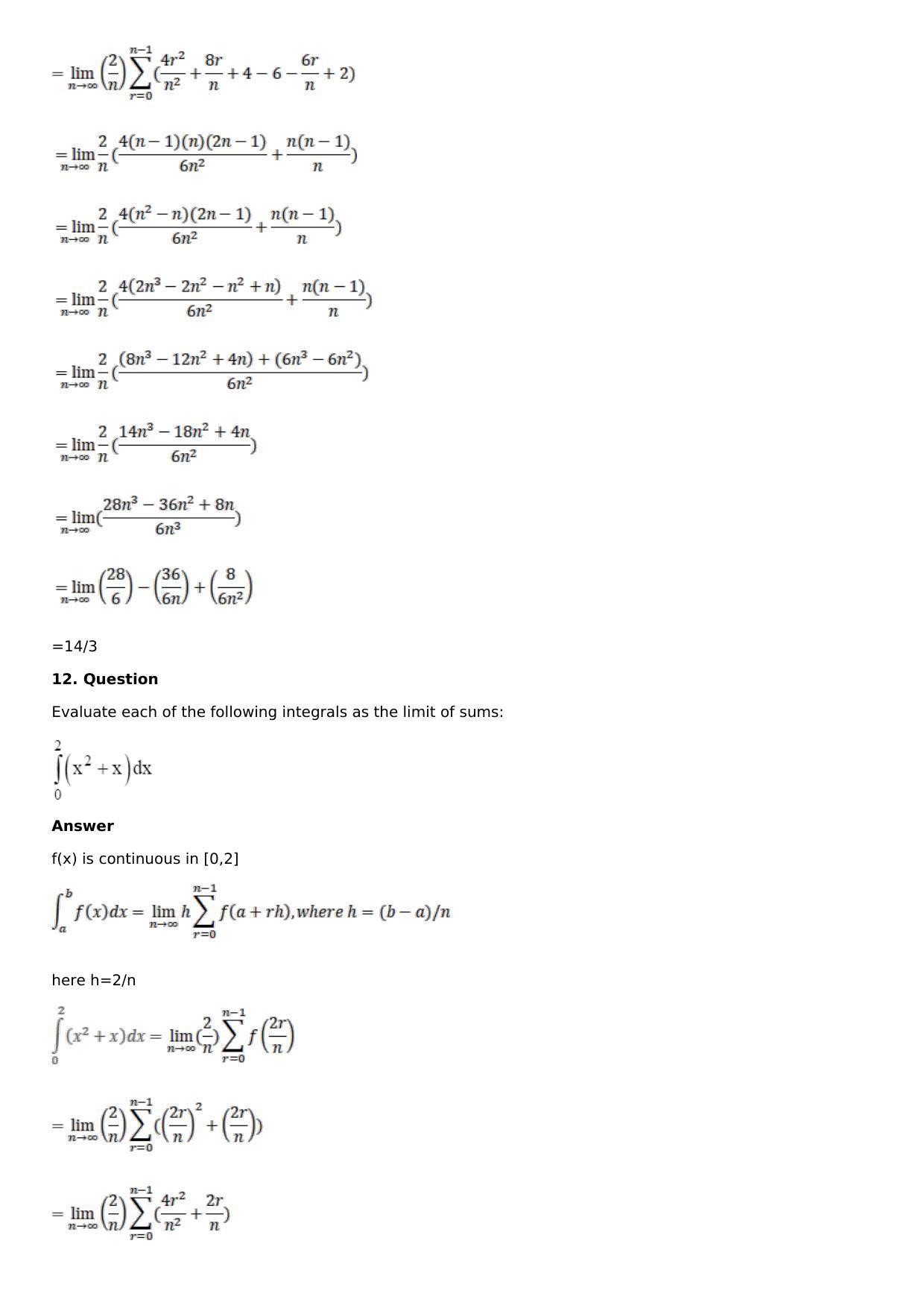 Chapter 16: Definite Integrals Solutions: RS Aggarwal Class 12 Solutions - Page 120