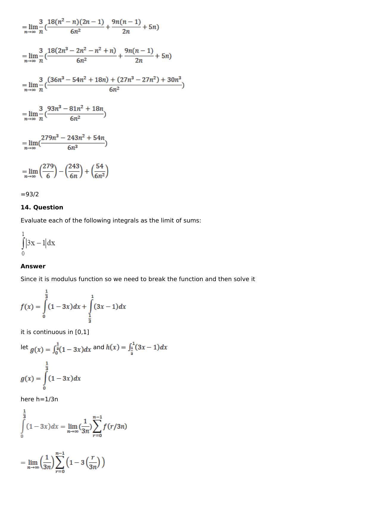 Chapter 16: Definite Integrals Solutions: RS Aggarwal Class 12 Solutions - Page 122