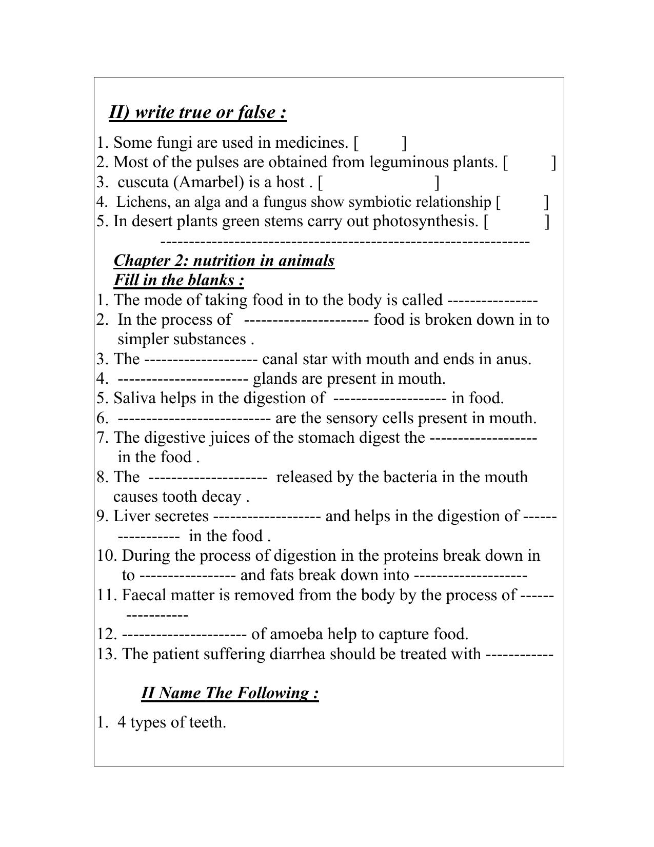 CBSE Worksheets for Class 7 Science Assignment 6 - Page 2