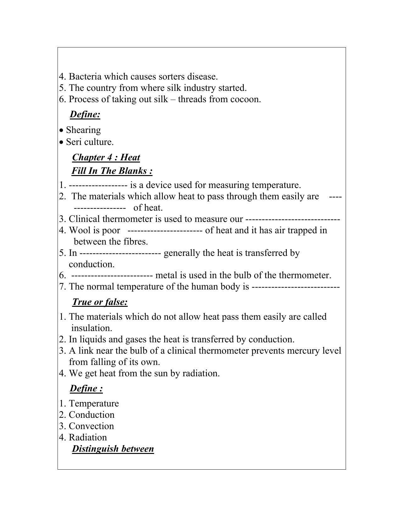 CBSE Worksheets for Class 7 Science Assignment 6 - Page 4