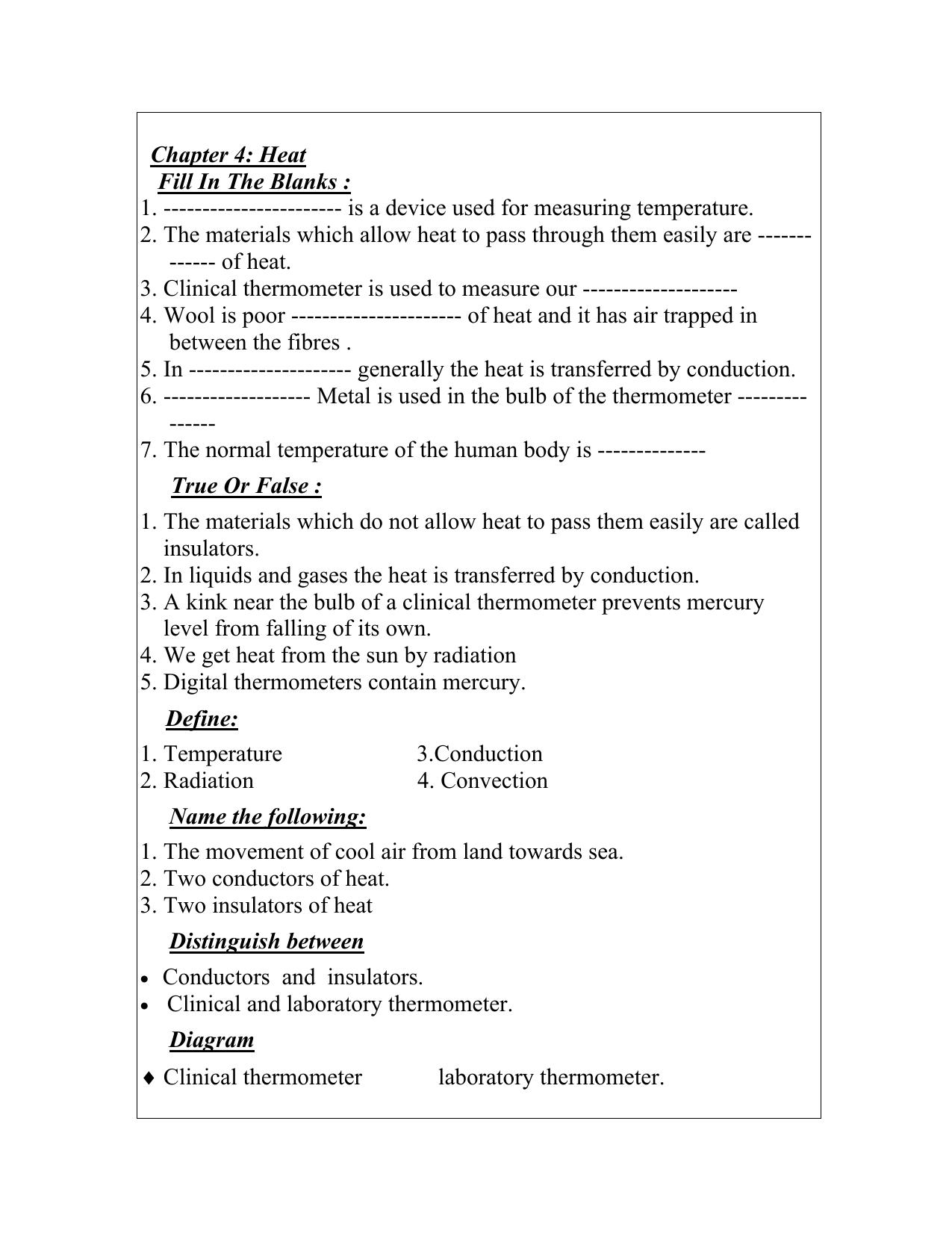 CBSE Worksheets for Class 7 Science Assignment 6 - Page 5