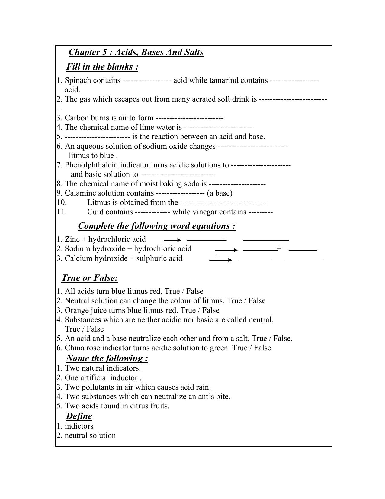 CBSE Worksheets for Class 7 Science Assignment 6 - Page 6
