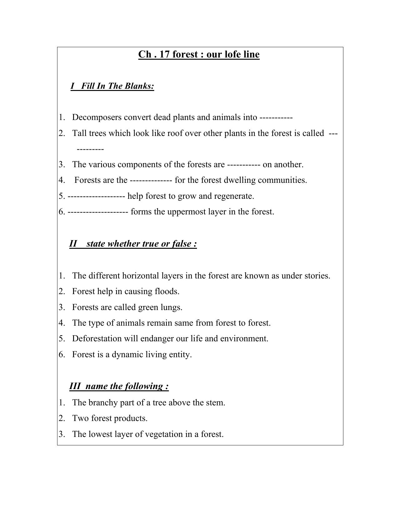 CBSE Worksheets for Class 7 Science Assignment 6 - Page 7