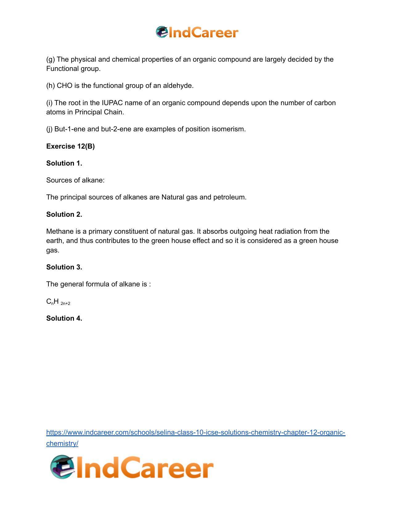 Selina Class 10 ICSE Solutions Chemistry : Chapter 12- Organic Chemistry - Page 5