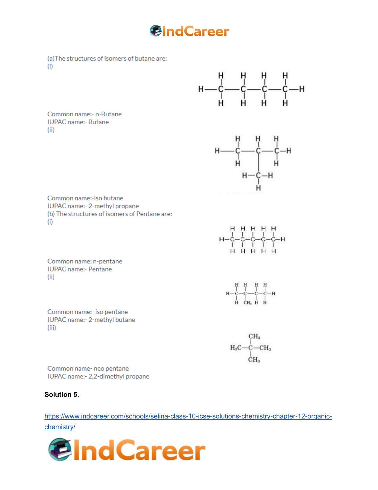 Selina Class 10 ICSE Solutions Chemistry : Chapter 12- Organic Chemistry - Page 6