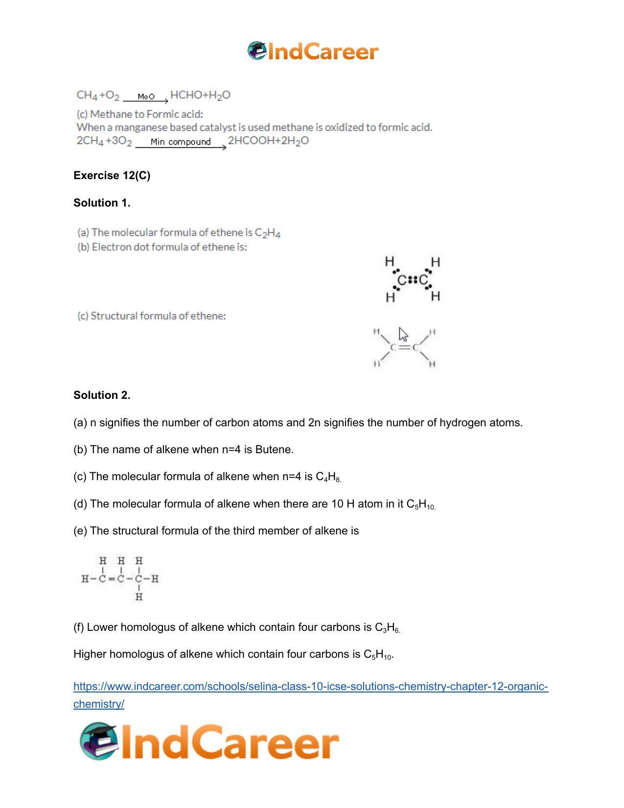 Selina Class 10 ICSE Solutions Chemistry : Chapter 12- Organic Chemistry - Page 11