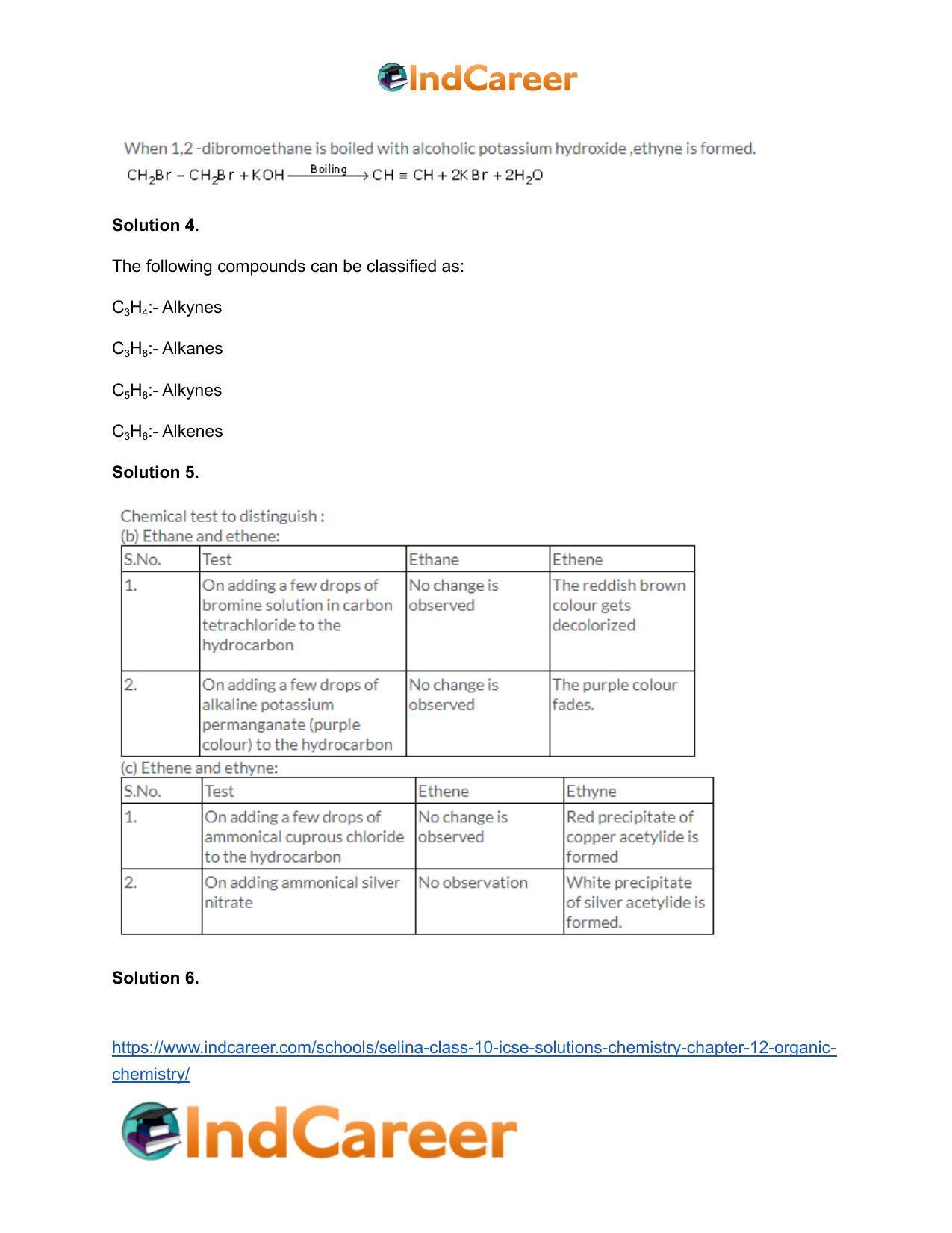 Selina Class 10 ICSE Solutions Chemistry : Chapter 12- Organic Chemistry - Page 16