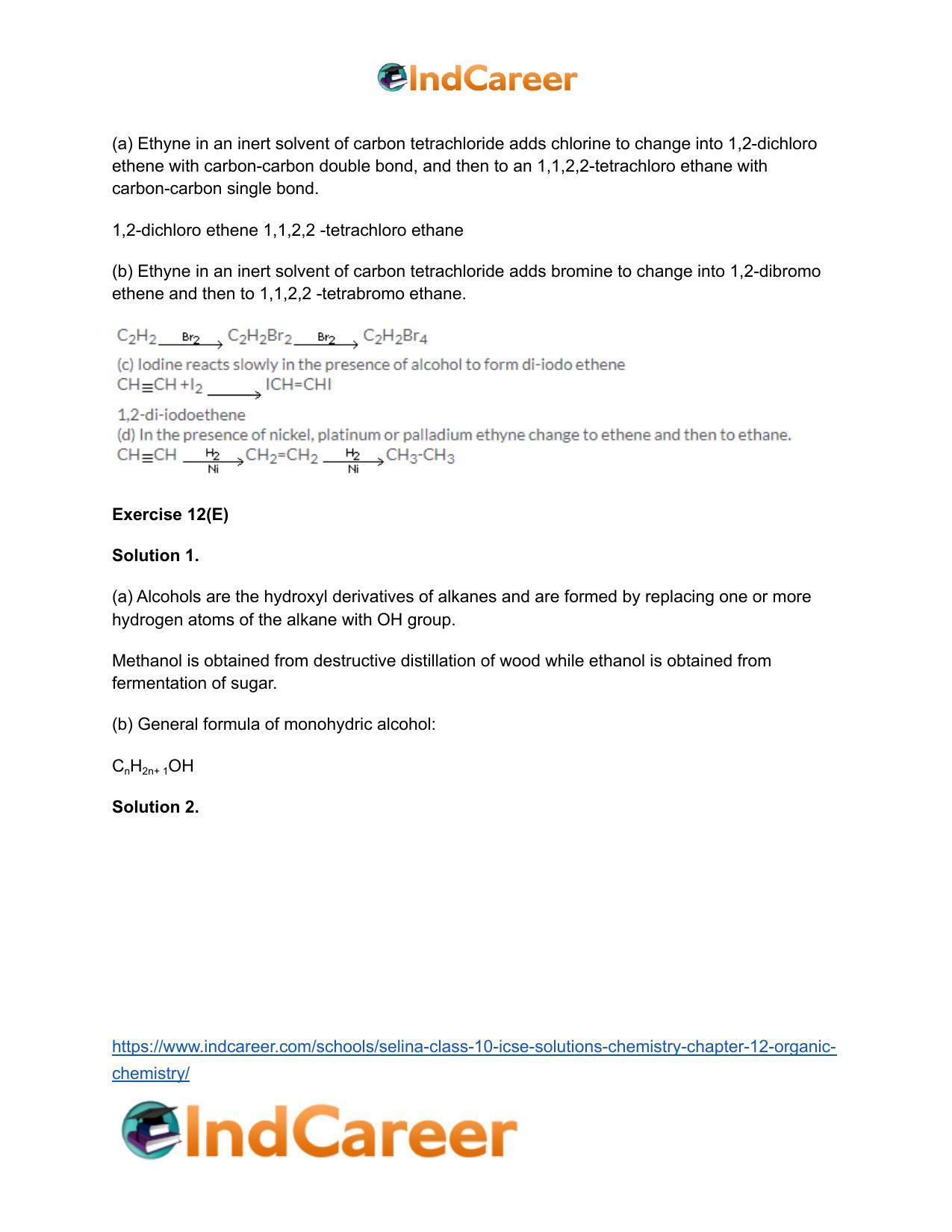 Selina Class 10 ICSE Solutions Chemistry : Chapter 12- Organic Chemistry - Page 17