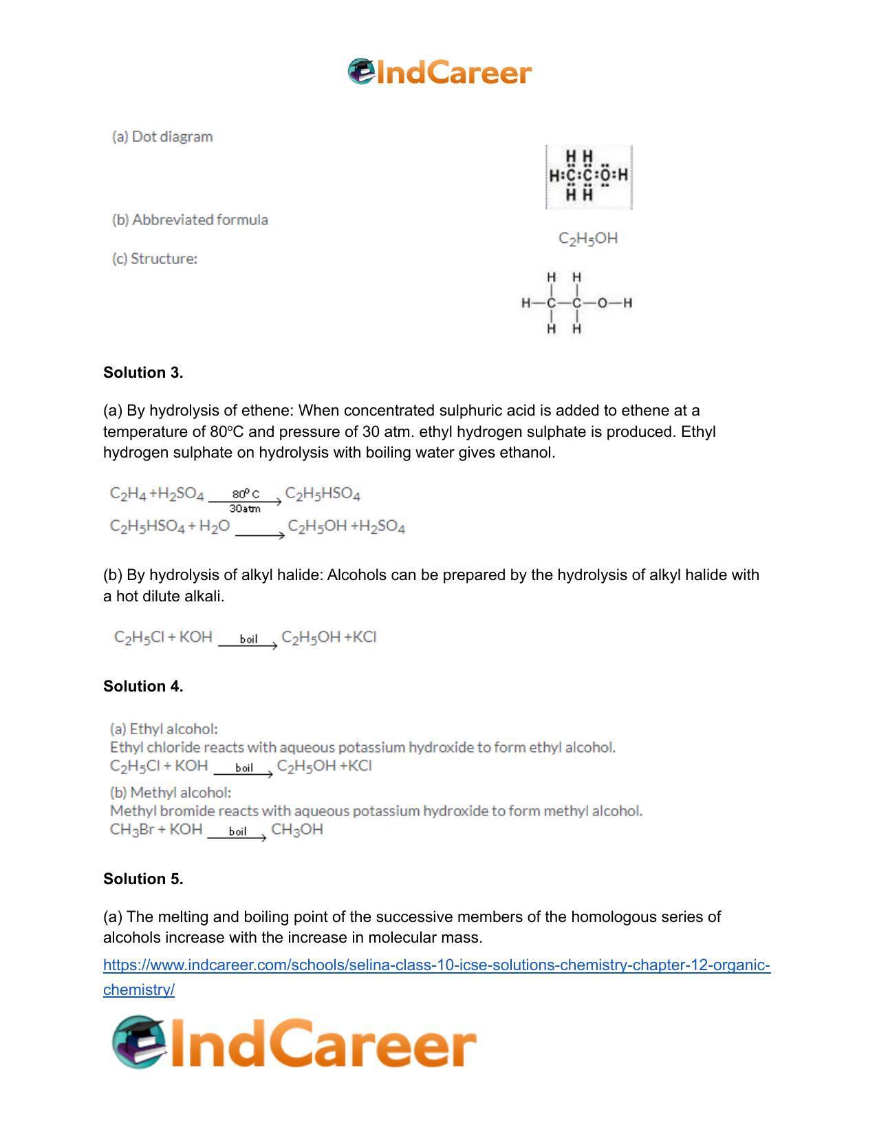 Selina Class 10 ICSE Solutions Chemistry : Chapter 12- Organic Chemistry - Page 18