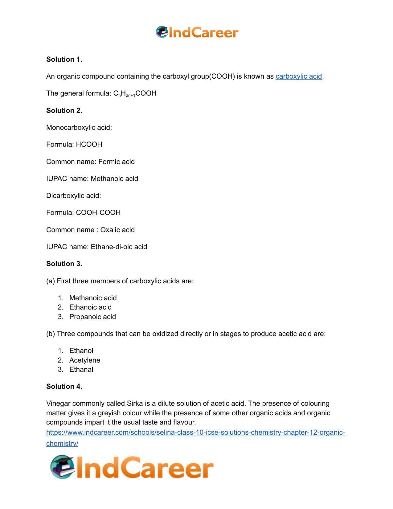Selina Class 10 ICSE Solutions Chemistry : Chapter 12- Organic Chemistry - Page 21
