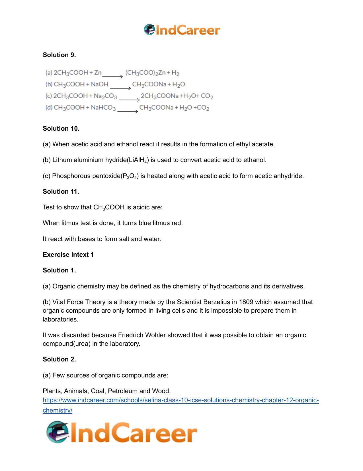 Selina Class 10 ICSE Solutions Chemistry : Chapter 12- Organic Chemistry - Page 23