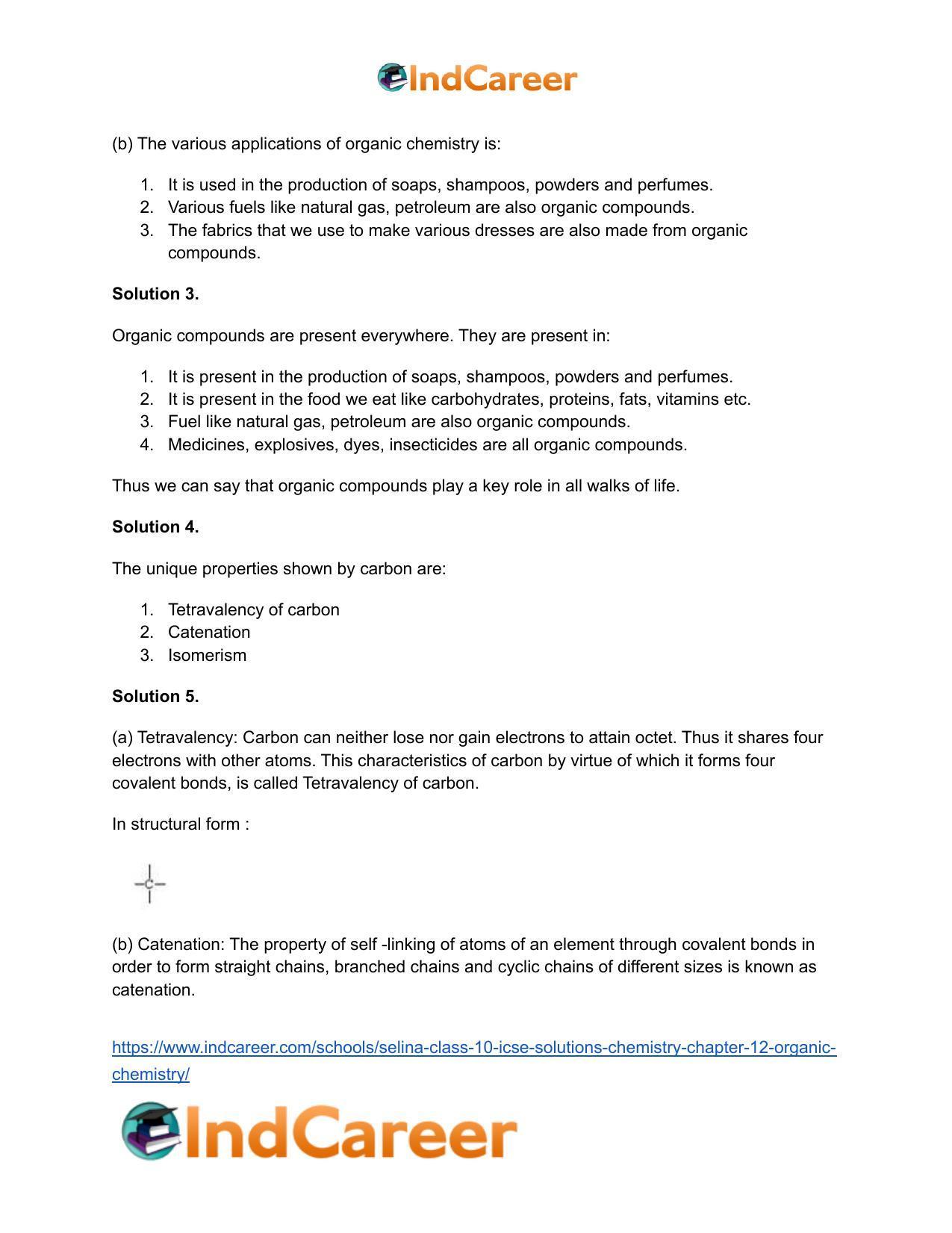Selina Class 10 ICSE Solutions Chemistry : Chapter 12- Organic Chemistry - Page 24