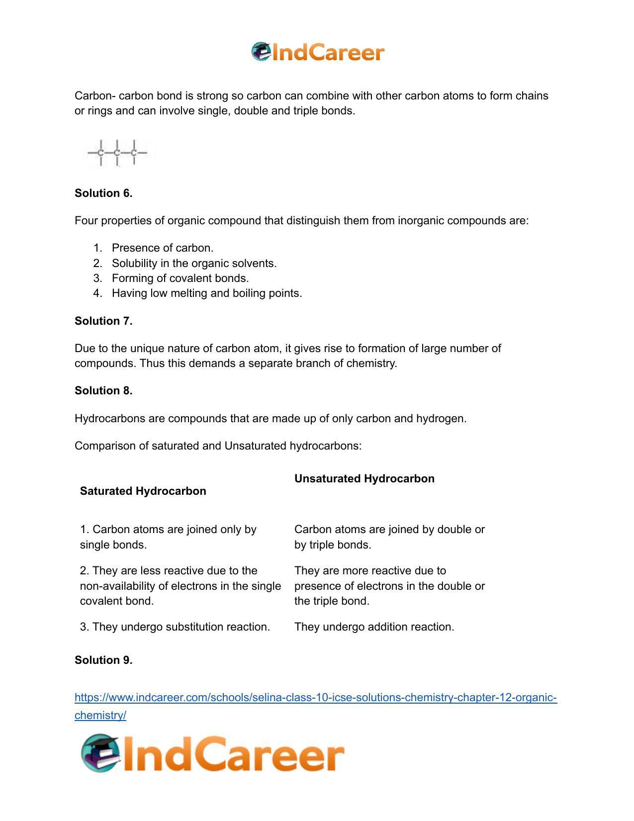 Selina Class 10 ICSE Solutions Chemistry : Chapter 12- Organic Chemistry - Page 25